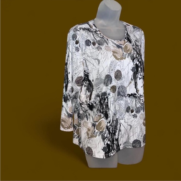 Allison Daley Stretchy Sequins top M - Picture 3 of 12